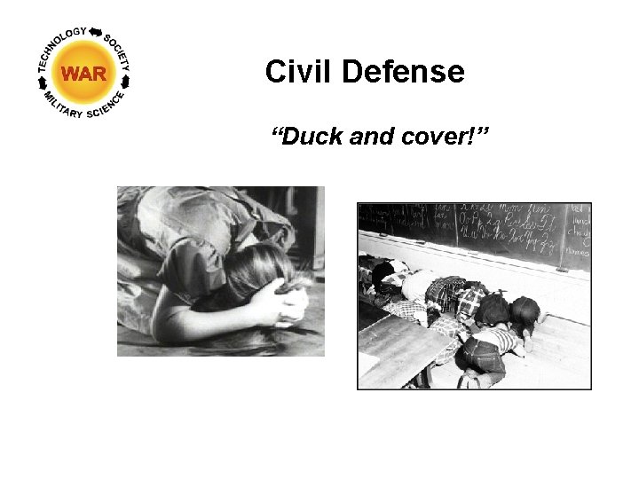 Civil Defense “Duck and cover!” 