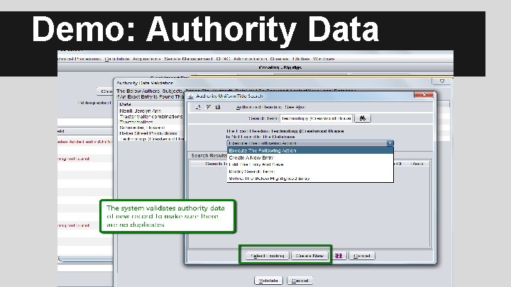 Demo: Authority Data 