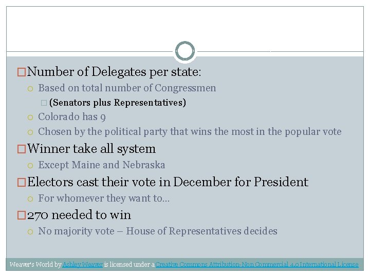 �Number of Delegates per state: Based on total number of Congressmen � (Senators plus