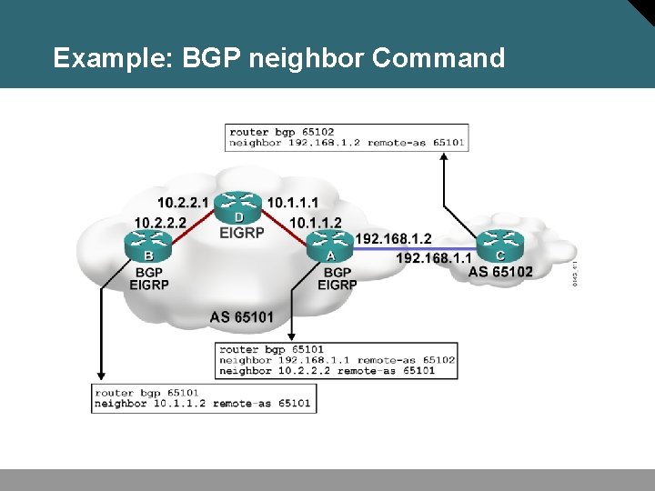 Example: BGP neighbor Command 