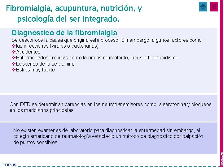 Fibromialgia, acupuntura, nutrición, y Mes 1 y 2 psicología del ser integrado. Diagnostico de