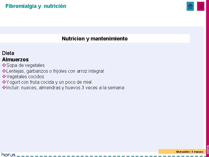 Fibromialgia y nutrición Nutricion y mantenimiento Dieta Almuerzos v. Sopa de vegetales v. Lentejas,