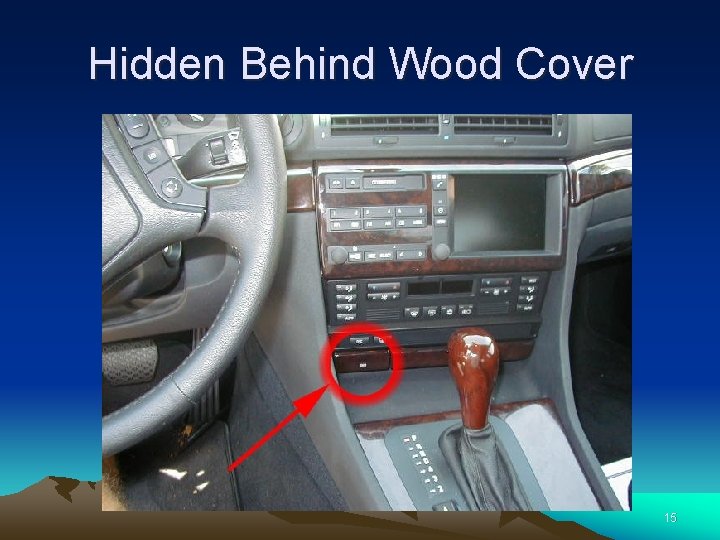 Hidden Behind Wood Cover 15 