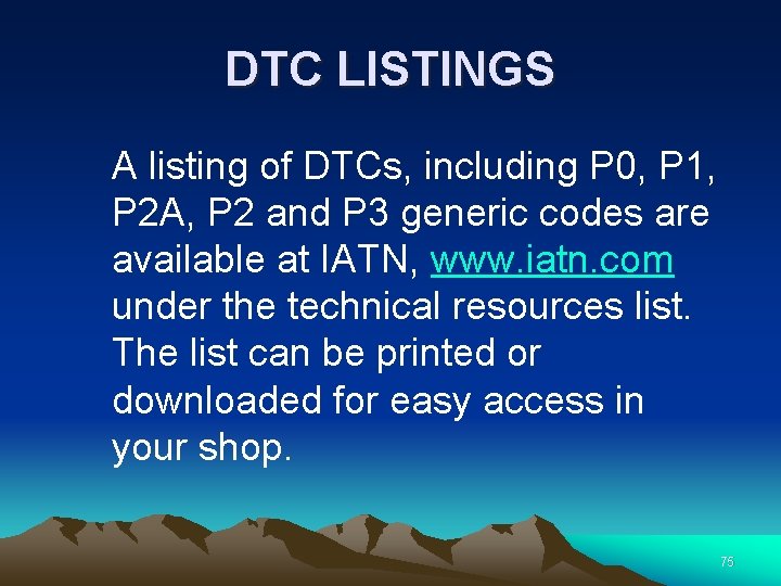 DTC LISTINGS A listing of DTCs, including P 0, P 1, P 2 A,