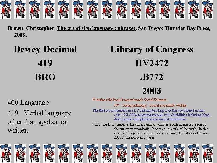 Brown, Christopher. The art of sign language : phrases. San Diego: Thunder Bay Press,