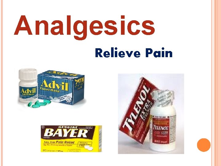 Analgesics Relieve Pain 