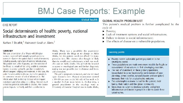 BMJ Case Reports: Example 