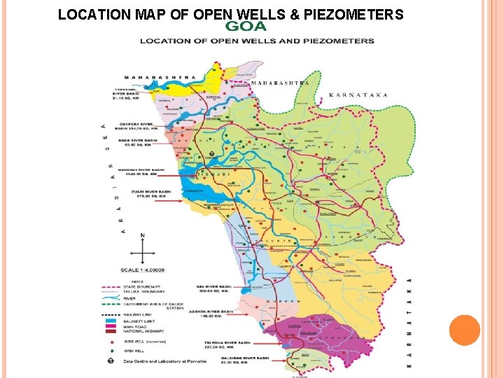 LOCATION MAP OF OPEN WELLS & PIEZOMETERS 