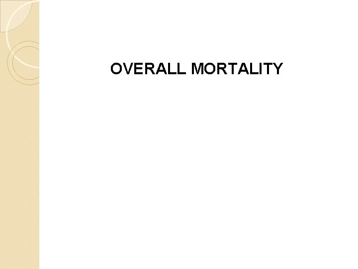 OVERALL MORTALITY 
