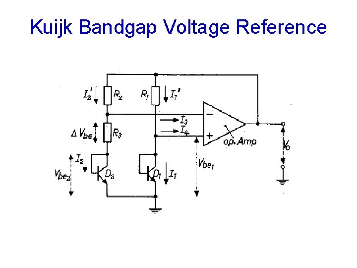 Kuijk Bandgap Voltage Reference 