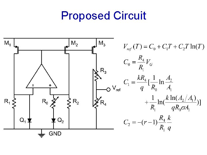 Proposed Circuit 