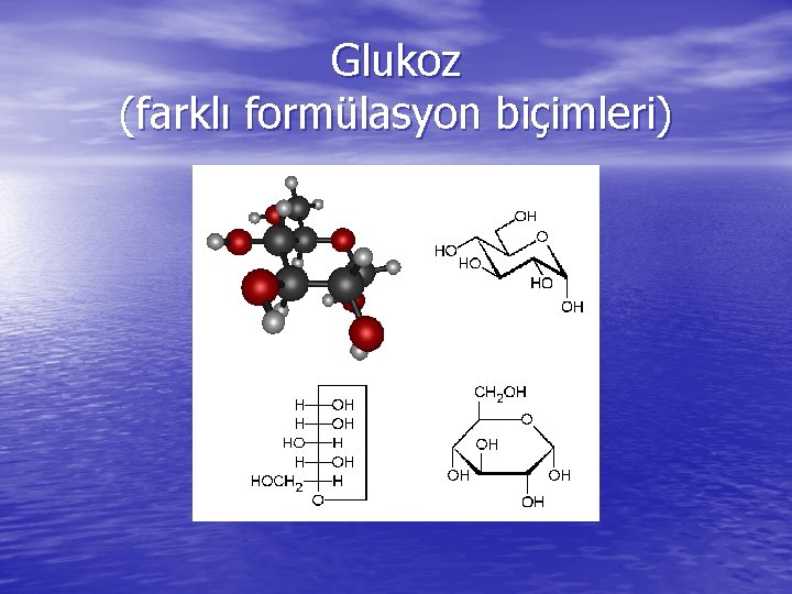 Glukoz (farklı formülasyon biçimleri) 