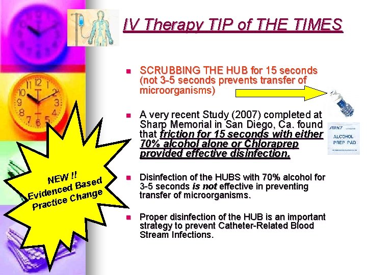 IV Therapy TIP of THE TIMES !! NEW ased ed B ge c n