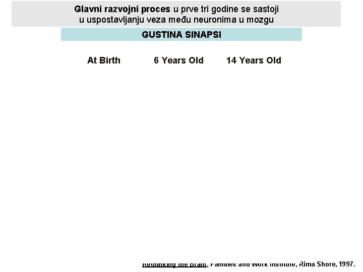 03 -012 Glavni razvojni proces u prve tri godine se sastoji u uspostavljanju veza