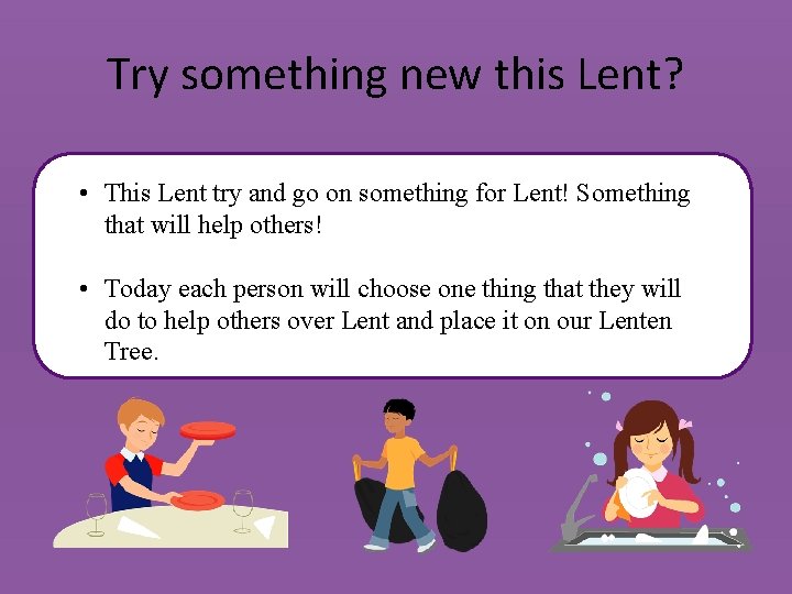Try something new this Lent? • This Lent try and go on something for