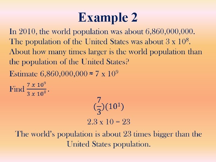 Example 2 • Example 2 •