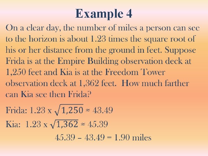 Example 4 • Example 4 •
