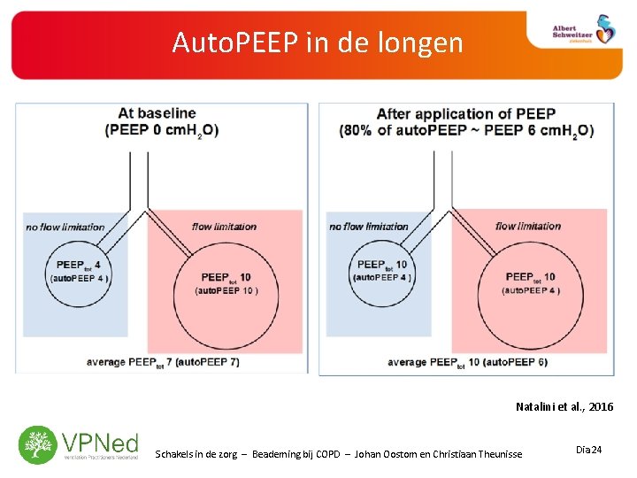 Auto. PEEP in de longen Natalini et al. , 2016 Schakels in de zorg