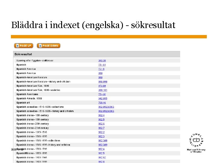 Bläddra i indexet (engelska) - sökresultat 2020 -11 -29 Sidnummer 16 