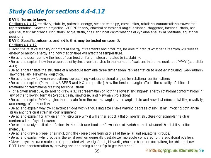 Study Guide for sections 4. 4 -4. 12 DAY 9, Terms to know: Sections