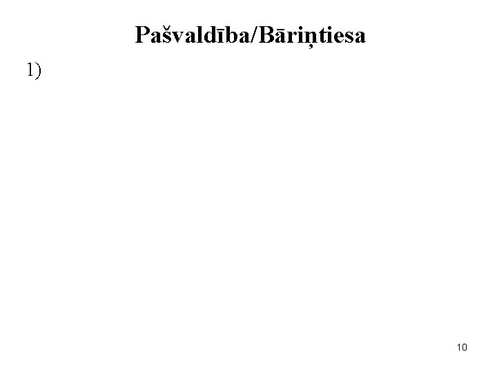 Pašvaldība/Bāriņtiesa 1) 10 