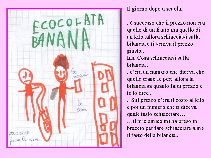 Il giorno dopo a scuola. . è successo che il prezzo non era quello