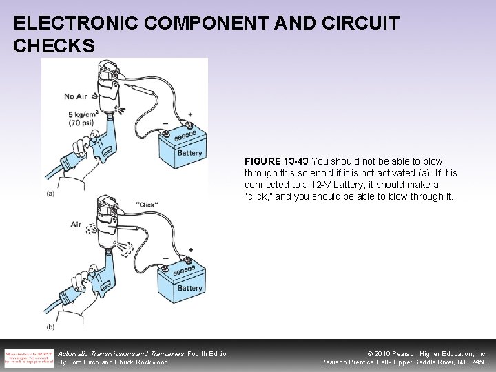 ELECTRONIC COMPONENT AND CIRCUIT CHECKS FIGURE 13 -43 You should not be able to