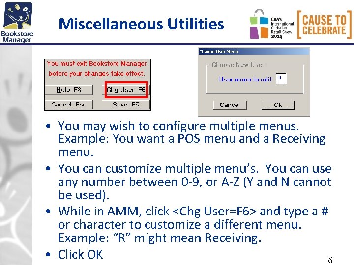 Miscellaneous Utilities • You may wish to configure multiple menus. Example: You want a Miscellaneous Utilities • You may wish to configure multiple menus. Example: You want a