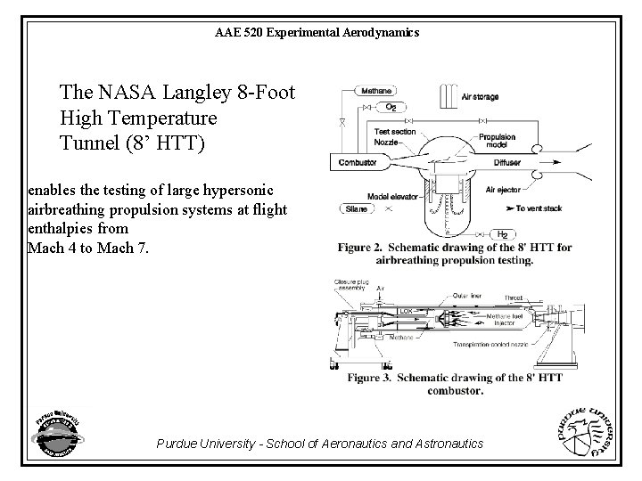 AAE 520 Experimental Aerodynamics The NASA Langley 8 -Foot High Temperature Tunnel (8’ HTT)