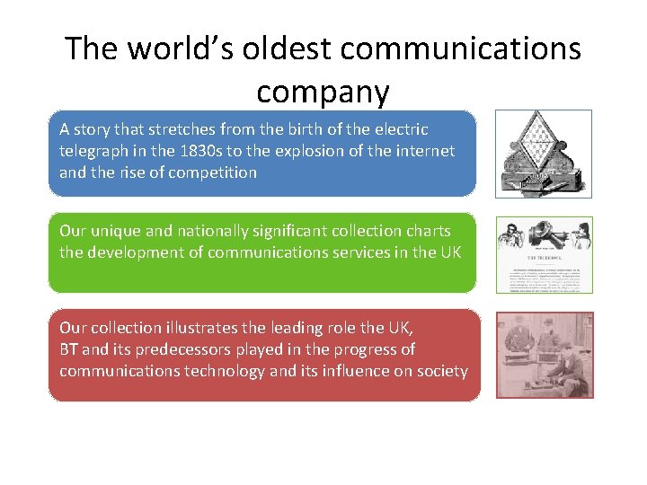 The world’s oldest communications company A story that stretches from the birth of the