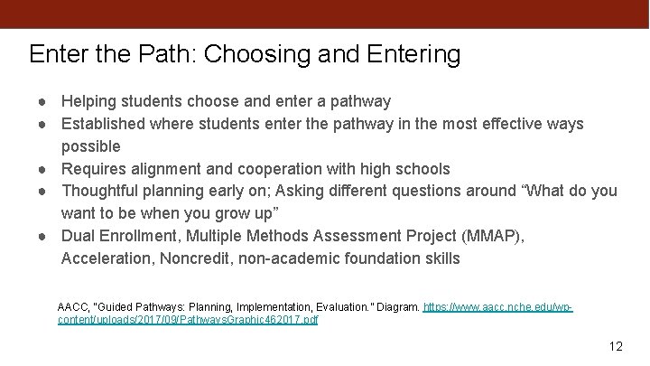 Enter the Path: Choosing and Entering ● Helping students choose and enter a pathway