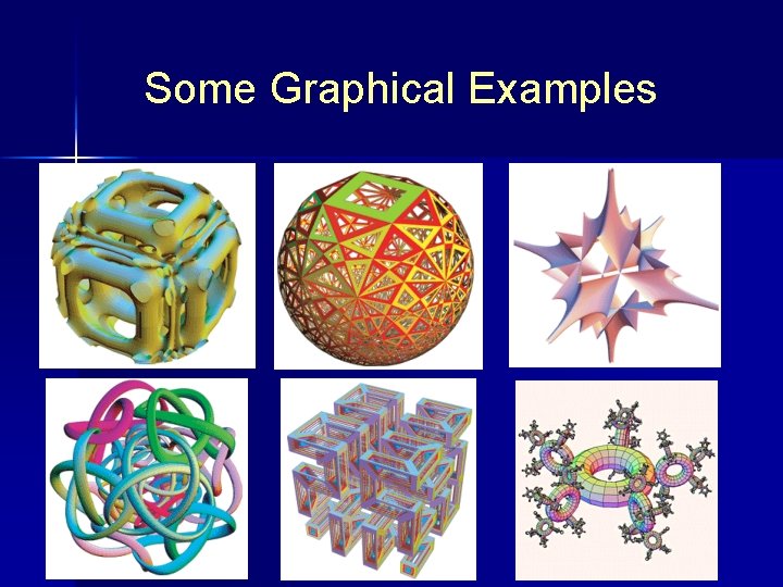 Some Graphical Examples Some Graphical Examples