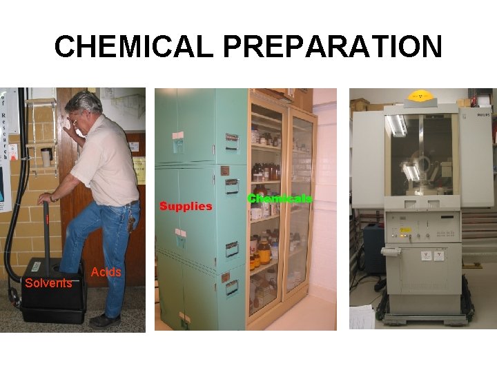 CHEMICAL PREPARATION Solvents Acids 