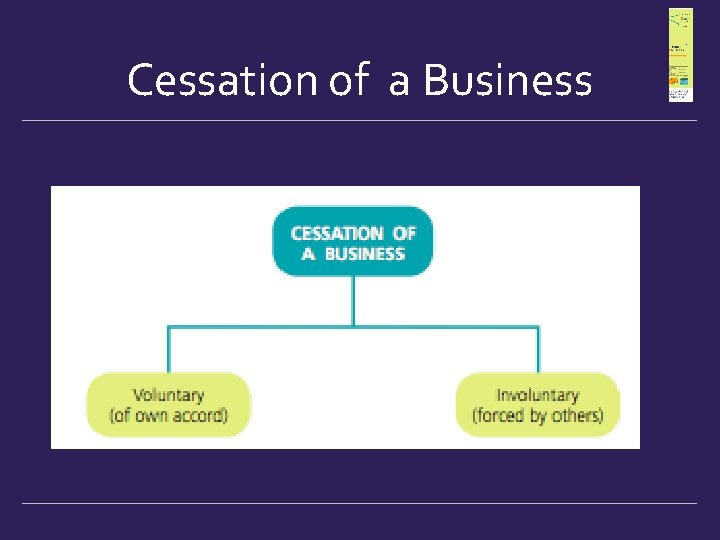 Cessation of a Business  Cessation of a Business