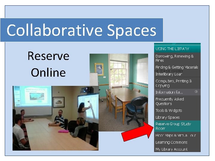 Collaborative Spaces Reserve Online 