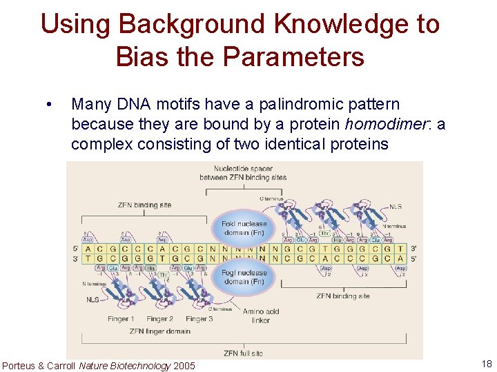 Using Background Knowledge to Bias the Parameters • Many DNA motifs have a palindromic Using Background Knowledge to Bias the Parameters • Many DNA motifs have a palindromic
