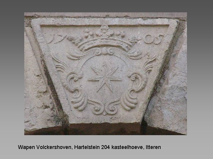 Wapen Volckershoven, Hartelstein 204 kasteelhoeve, Itteren 