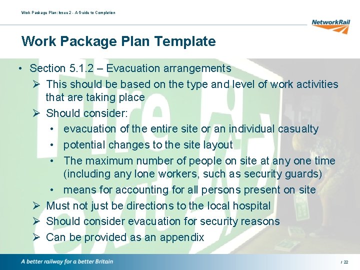 Work Package Plan: Issue 2 - A Guide to Completion Work Package Plan Template