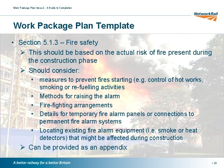 Work Package Plan: Issue 2 - A Guide to Completion Work Package Plan Template