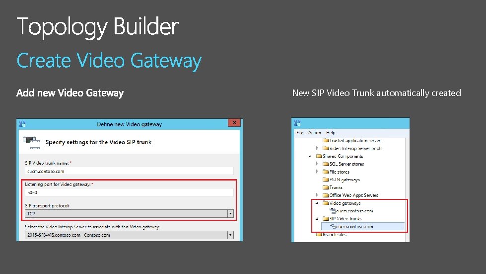 New SIP Video Trunk automatically created 