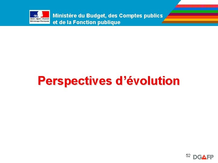 Ministère du Budget, des Comptes publics Ministère de la Fonction publique et de la