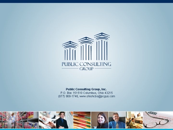 Public Consulting Group, Inc. P. O. Box 151510 Columbus, Ohio 43215 (877) 908 -1746,