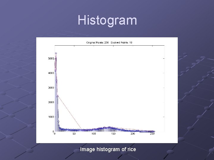 Histogram Image histogram of rice Histogram Image histogram of rice