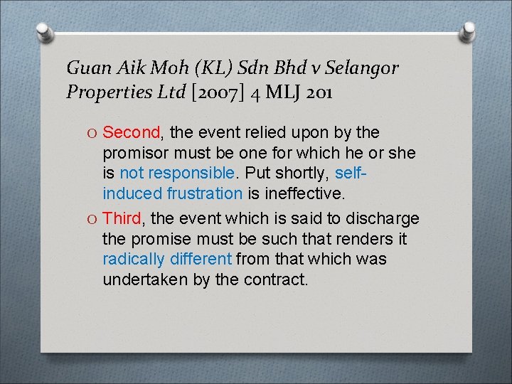 Guan Aik Moh (KL) Sdn Bhd v Selangor Properties Ltd [2007] 4 MLJ 201