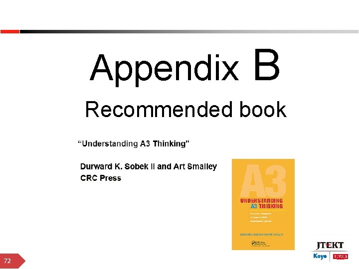 Appendix B Recommended book 72 