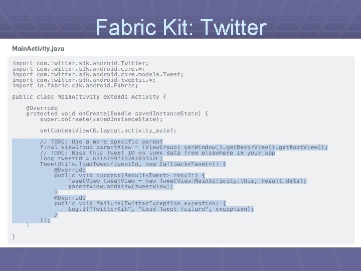 Fabric Kit: Twitter 