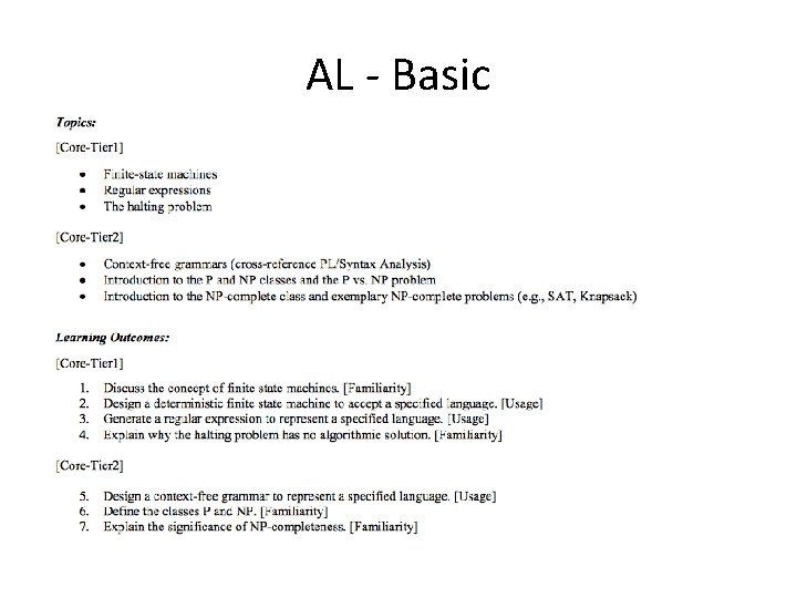 AL - Basic 