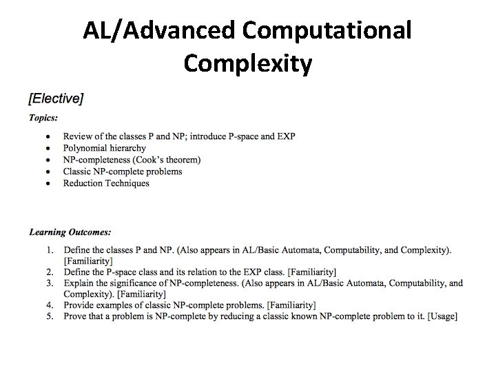 AL/Advanced Computational Complexity 