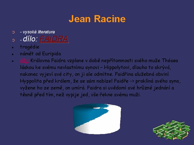 Jean Racine ➲ - vysoká literatura ➲ - dílo: FAIDRA tragédie námět od Euripida