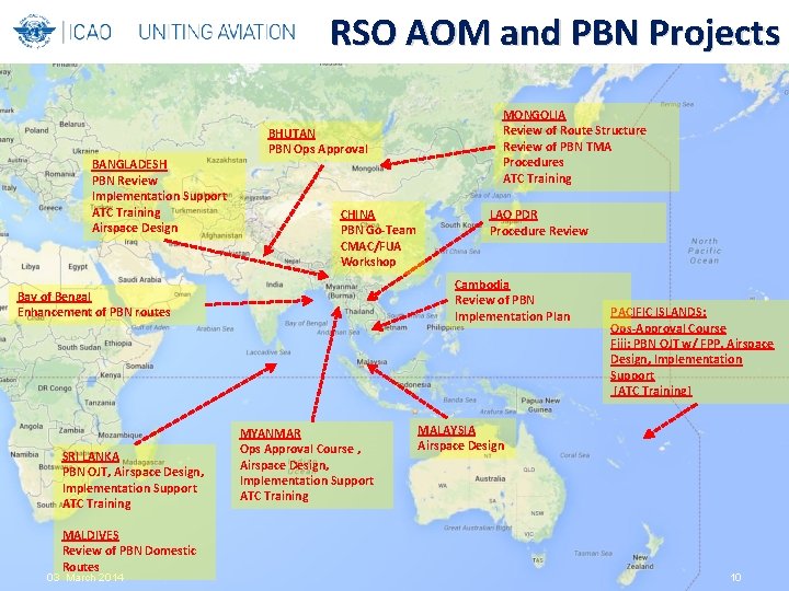 RSO AOM and PBN Projects BANGLADESH PBN Review Implementation Support ATC Training Airspace Design